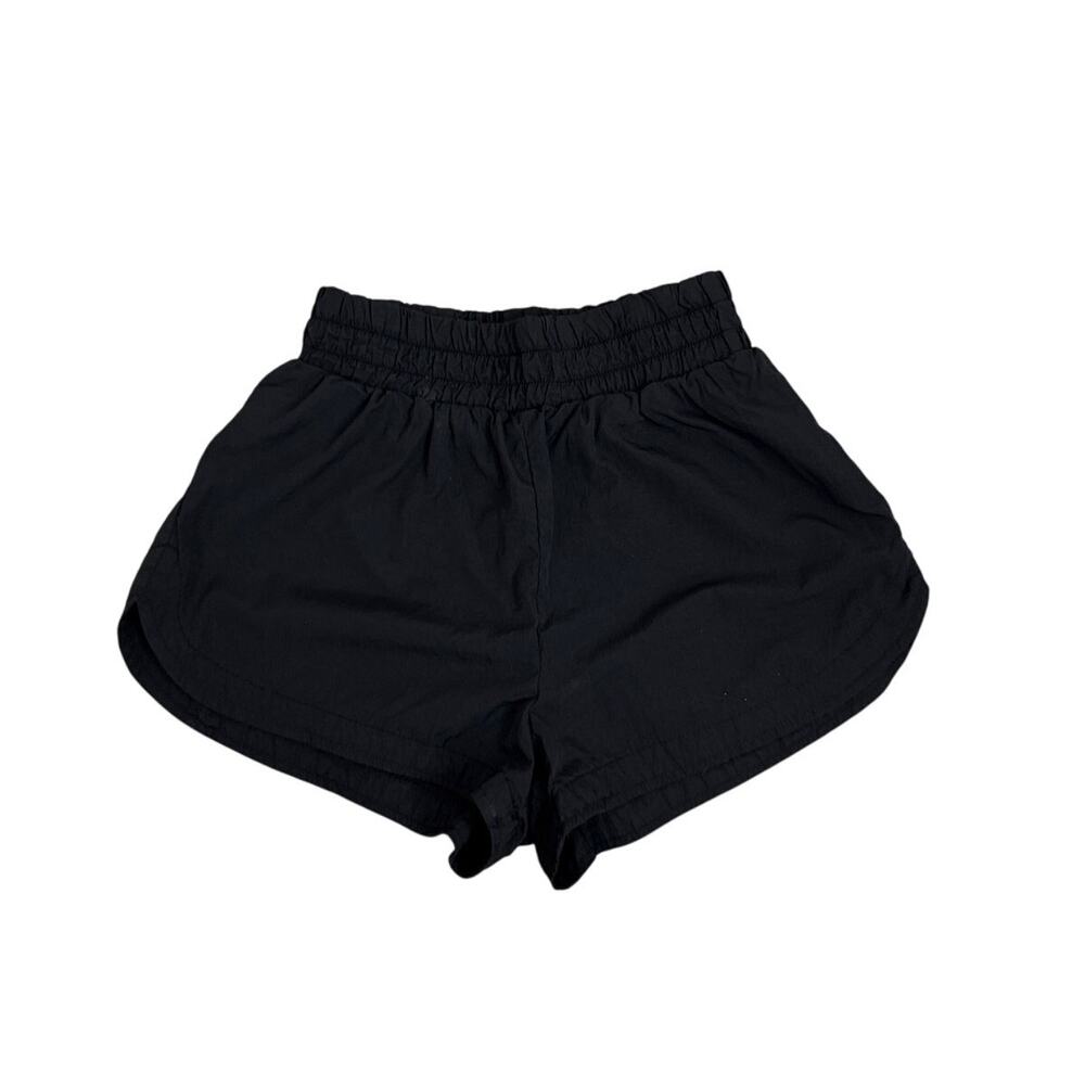 Forever 21 Black Nylon Pull On Elastic Waist Shorts Size Women's Small